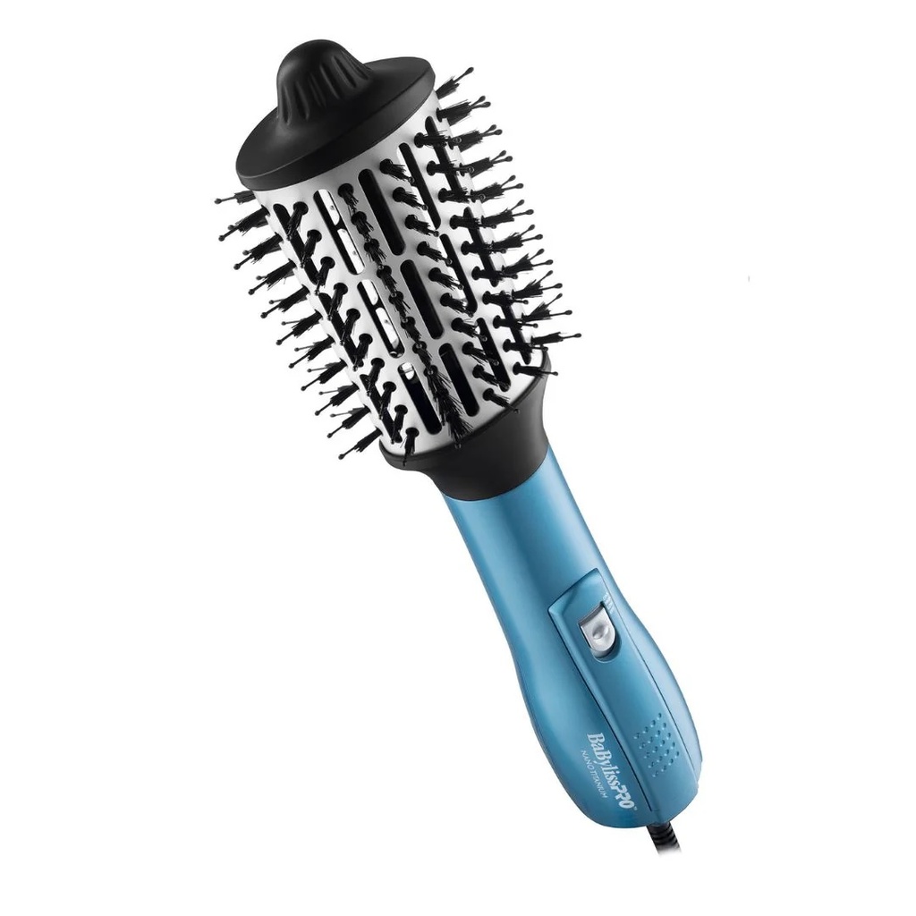 Nano Titanium Combo de plancha de 1 ¼" y cepillo de aire caliente de 2½
