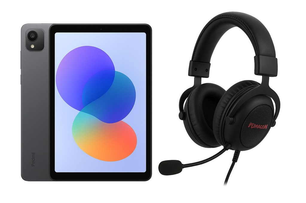Combo Regreso a Clases Xiaomi Redmi Pad SE 8.7, 6GB/128GB - Audífonos Redragon Ares H120
