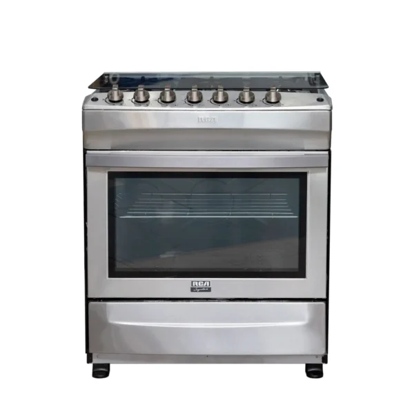 Cocina a gas 6 hornillas RCA acero inoxidable