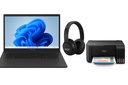 Combo Regreso a Clases Laptop Asus Vivobook X1704ZA-I38512, Intel Core i3-1215U, 8GB, 512GB SSD, 17", US, W11 - Audífonos Vieta Pro Way 4 - Impresora Epson Tinta Continua EcoTank L3250 (Multifuncional/Color)