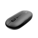 KLIPXTREME MOUSE SURFER INALÁMBRICO DELGADO SILENCIOSO 2.4 GHZ 800/1200/1600 ppp HD 4 BOTONES NEGRO (KMW-415PK)